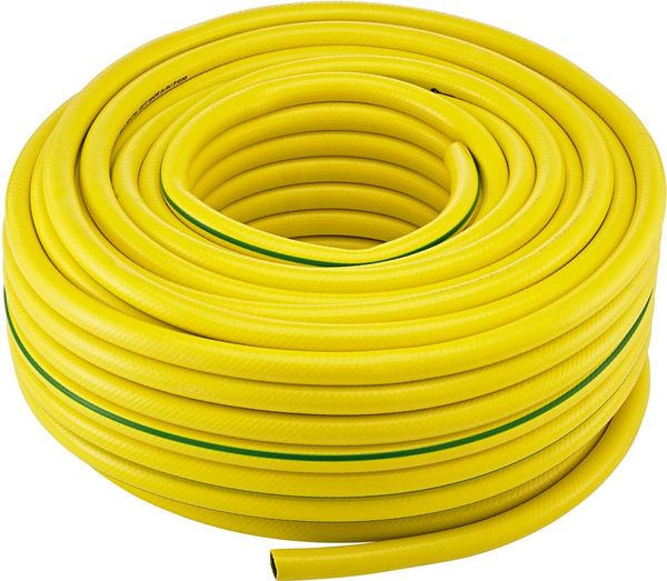 Wasserschlauch PVC, gelb/grün, 18,6x2,7mm, 50m FORTIS