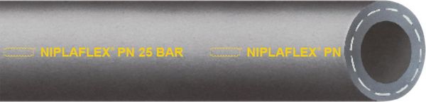 Universalschlauch Niplaflex, NBR/PU/PVC, schwarz, 25X5,5mm 50m
