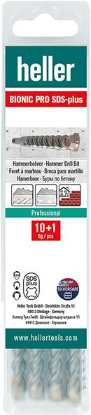 Hammerbohrer SDS-plus Bionic Pro 12x160/100mm 10+1 Multipack heller