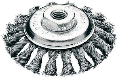 pre127376.jpg Kegelbürste Stahldraht 100x12mm gezopft 0,5mm Lessmann