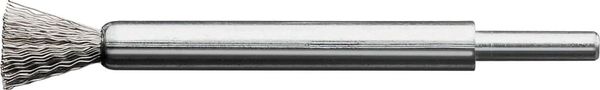 Pinselbürste Stahldraht gewellt 12x20/120x0,3mm Lessmann