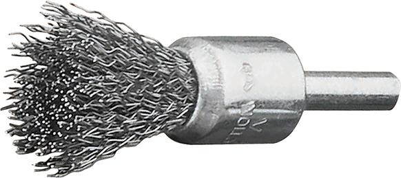 Pinselbürste Edelstahl gewellt 17x22/65x0,3mm Lessmann