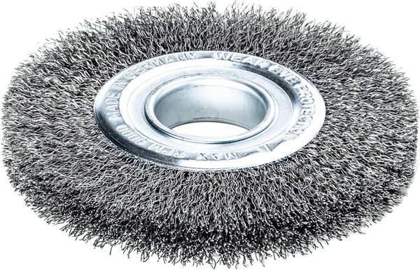 Rundbürste Stahldraht 125x21/23mm,gewellt 0,3mmLessmann