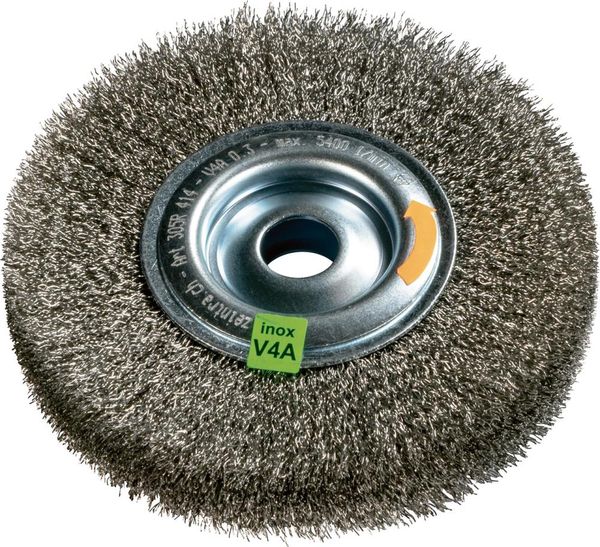Rundbürste V4A gewellt 150x20x0,3mm ZEINTRA