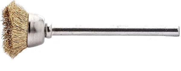 Miniatur-Topfbürste Messing gew. 18x0,1mm Lessmann