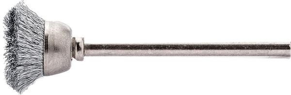Miniatur-Topfbürste Edelstahl gew. 15x0,1mm Lessmann