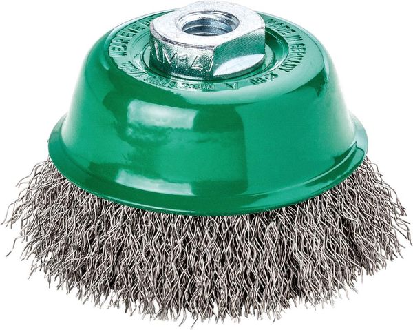 pre127352.jpg Topfbürste Edelstahl gewellt 65x0,35mm Lessmann