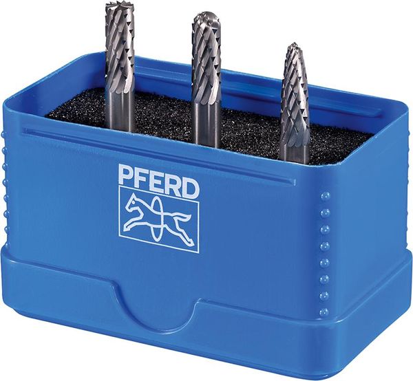 pre130390.jpg Frässtift-Satz HM 6mm 3-teilig, ZYAS-WRC-RBF Ø 6mm, Zahnung 3 Plus Pferd