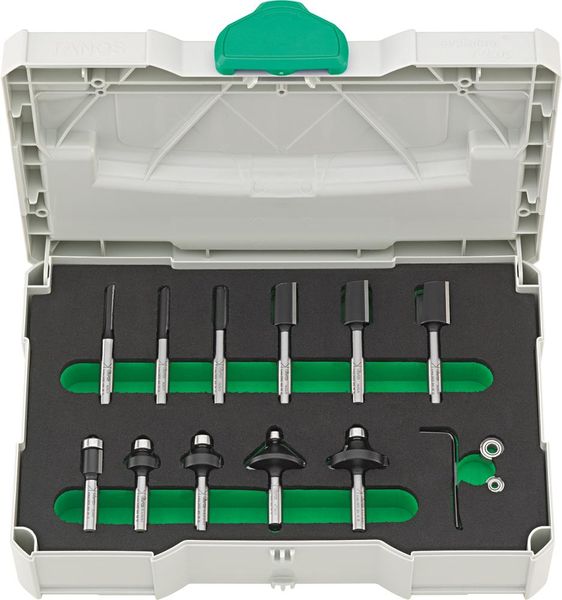 HW Profi-Schaftfräsersatz11-teilig im Systainer FORTIS