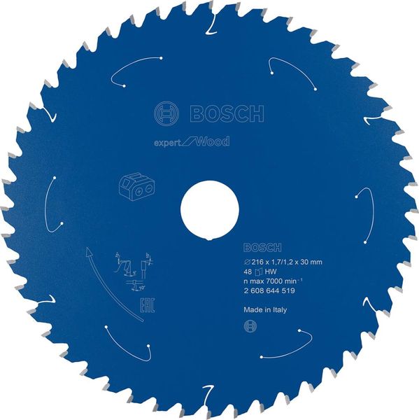 HM-Kreissägeblatt 216x1,7/1,2x30 48Z Bosch VE à 1 Stück Expert f Wood f Akkusägen