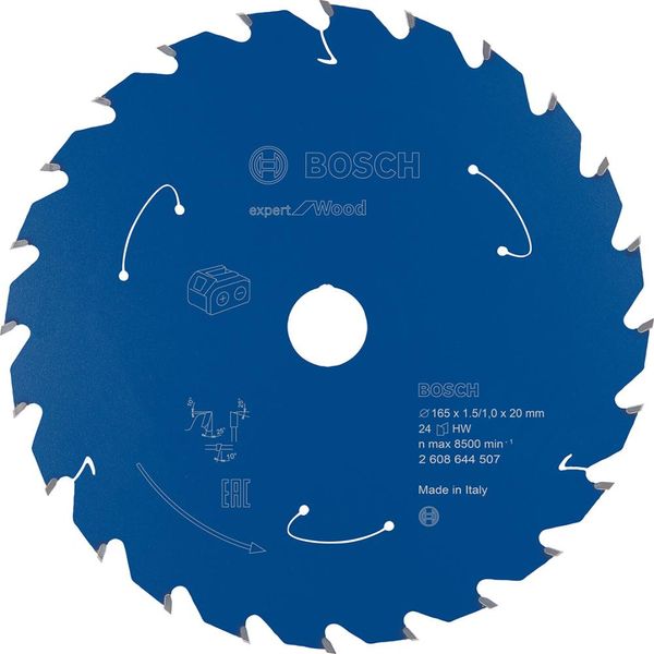 HM-Kreissägeblatt 165x1,5/1x20 24Z Bosch VE à 1 Stück Expert f Wood f Akkusägen
