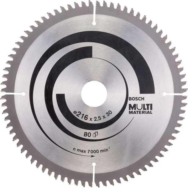 HM-Kreissägeblatt 216x2,5/1,8x30 80Z Bosch VE à 1 Stück Multi Material