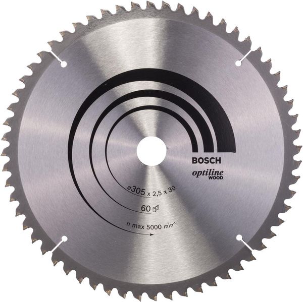 HM-Kreissägeblatt 305x2,5/18x30 60Z WZ BoscVE à 1 Stück Optiline Wood f.Kappsägen