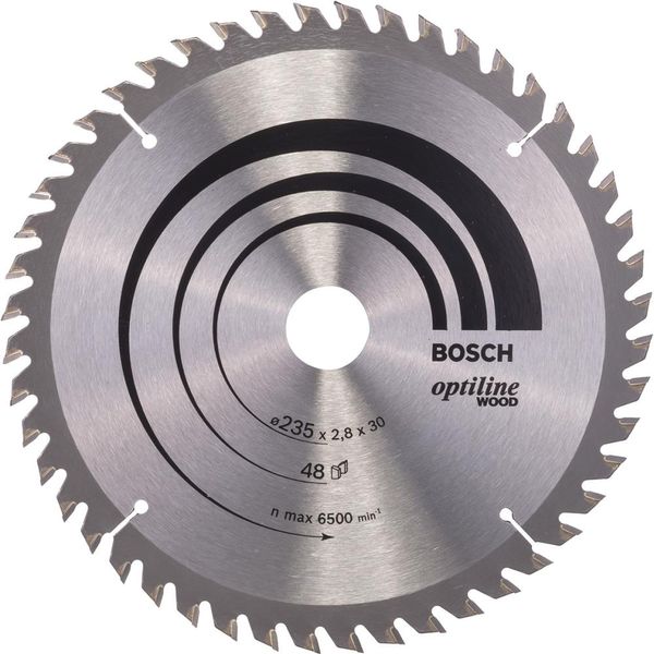 HM-Kreissägeblatt 235x2,8/1,8x30 48Z WZ BosVE à 1 Stück Optiline Wood