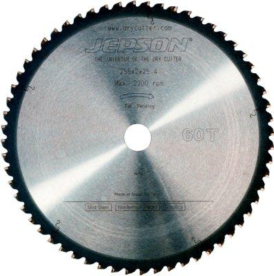 HM-Sägeblatt Drytech D=255x25,4x2,0mm 60Z für Stahl dünnwandig Jepson