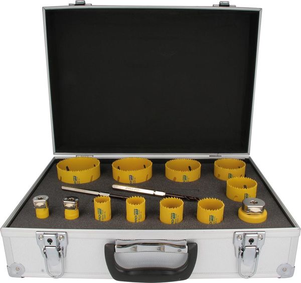 Bi-Metall Plus Satz 14Tlgm. 2 HSS-Bohrer im KofferProfit
