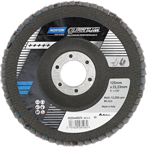 Fächerscheibe Quantum 125 mm P40