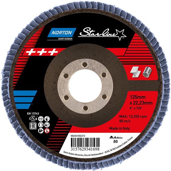 Fächerscheibe Starline 125 mm P80
