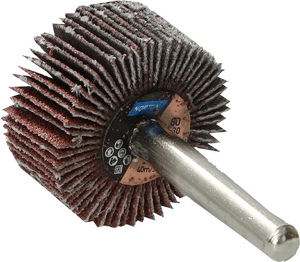 Fächerschleifer m.Schaft R207Plus 30x15x6 P80