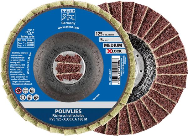 Polivliesscheibe X-LOCK PVL A 115mm 240 fein Pferd