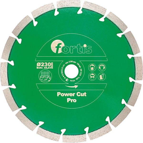 lag182702.jpg Diamant-Trennscheibe Power Cut Pro Ø 350 mm lasersegmentiert 12 mm Bohrung 25,4/20mm FORT