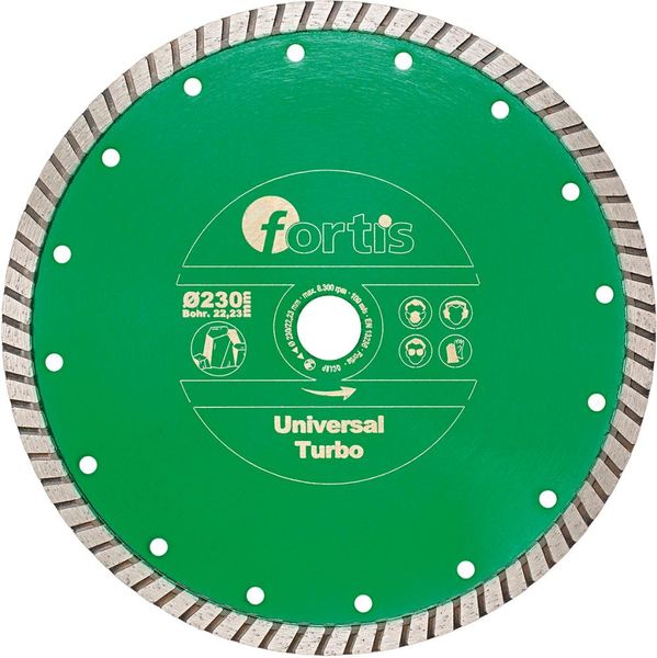 lag182703.jpg Diamant-Trennscheibe Universal Turbo Ø 125 mm turbosegmentiert 10 mm Bohrung 22,2 mm FORTIS
