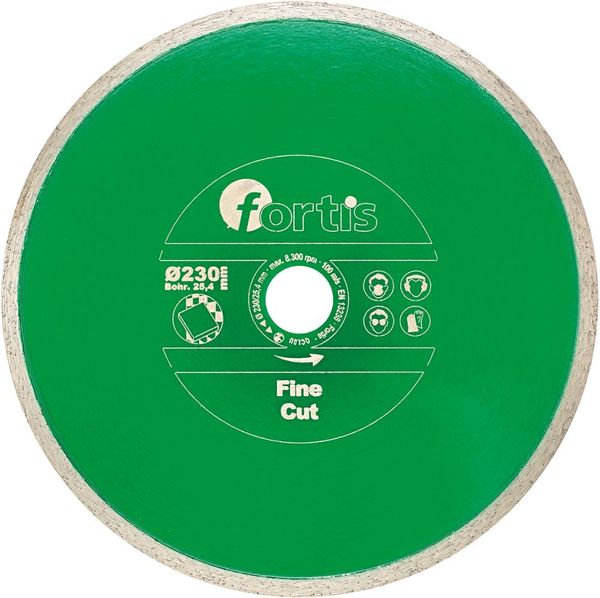 lag182706.jpg Diamant-Trennscheibe Fine Cut Ø 125 mm Segmenthöhe 8 mm Bohrung 22,2 mm FORTIS