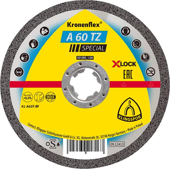 qwz118170.jpg Trennscheibe A60TZ X-LOCK115x1,0mm gera. Klingspor