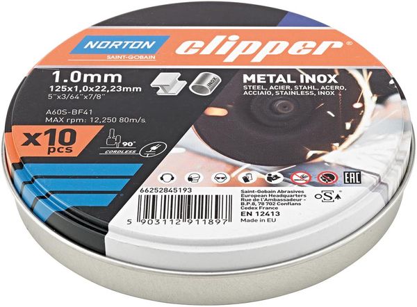 lag196160.jpg Trennscheibe Metall-Inox 10x A60S-125x1.0x22.23