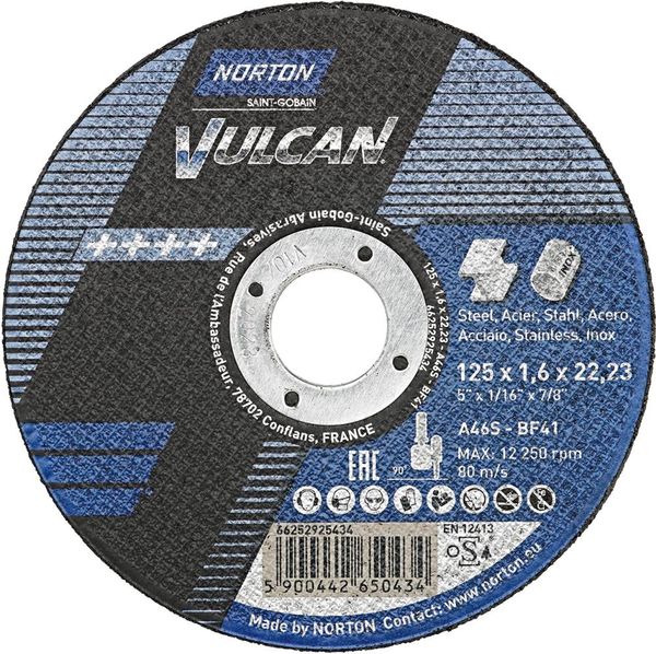lag196158.jpg Trennscheibe Vulcan Stahl/Inox gerade 125x1,6