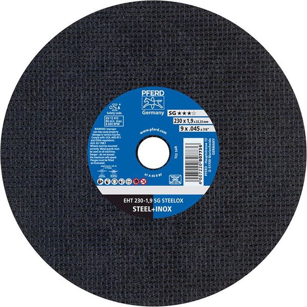 pre124741.jpg Trennscheibe gerade A46RSG-INOX 230x1,9mm PFERD
