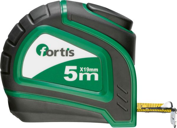 Taschenbandmaß Bandstopp 5mx19 mm FORTIS