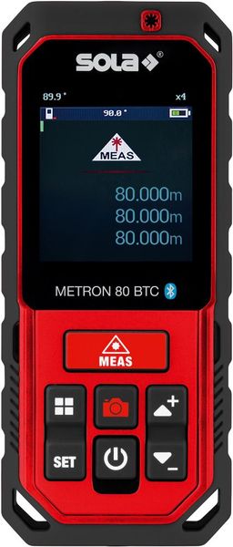 Laser-Entfernungsmesser METRON 80 BTC inklusive Zubehör Sola
