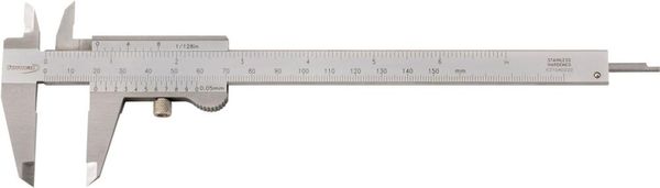 Taschenmessschieber parallaxfrei Doppelprisma150mm 1/50, 1/1000 FORTIS