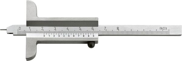Tiefenmessschieber mit Messstift 200mm 1/50 FORTIS