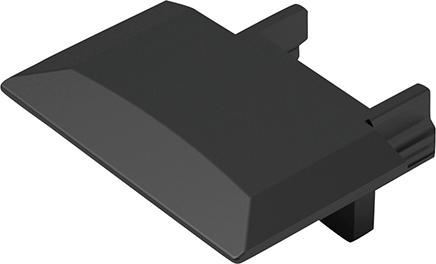 LED ChannelLine C Kappe Set aus 2 Stück, schwarz