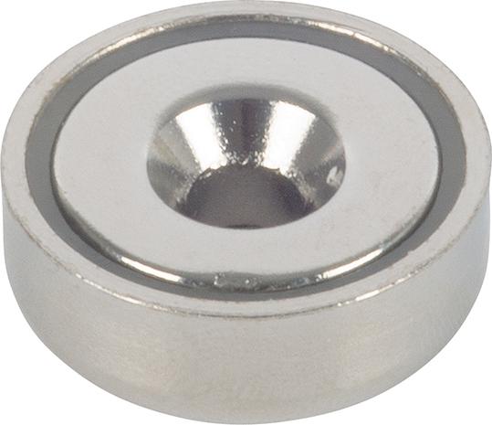 Topfmagnet Neo.Ø20, H6,9,m.Senkb. Ø4,5 Inhalt: 1