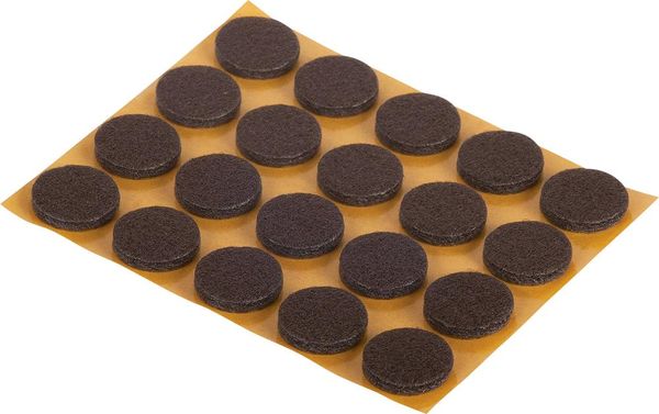 lag1103761.jpg Filzgleiter Ø 17 mm, selbstklebend,braun Inhalt: 20