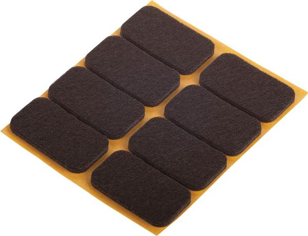 lag188961.jpg Filzgleiter klebend braun22x36mm Inh.8 St.