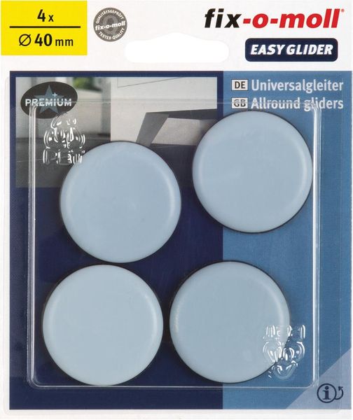 lag188562.jpg EASYGLIDER massiv kleb. grau 40mm Inh.4 St.