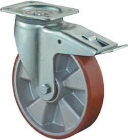 epl113346.jpg Lenkrolle 100mm LB520.B90Pl.,Polyure Guss,KL,Fest LB520.B90.100