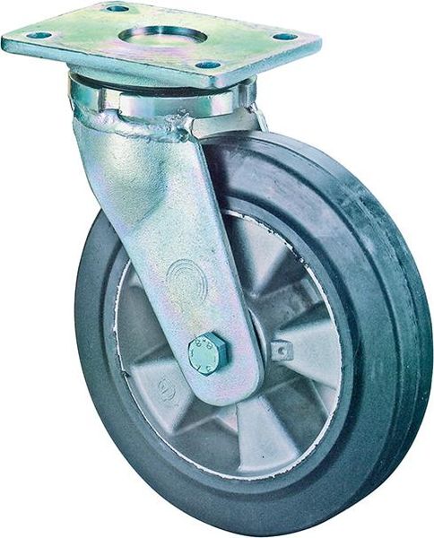 lag181754.jpg Lenkrolle 300mm RR100.B80Platte,Elastik schw.,KL RR100.B80.300