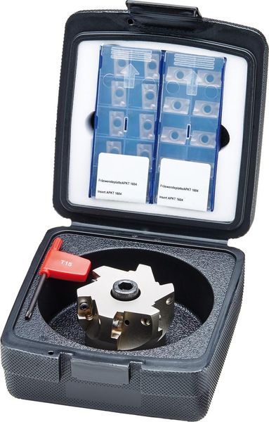 qwz119155.jpg Eckfräser-Set 90G D50mm, inkl. 20 APKT1604 für AP. 1604