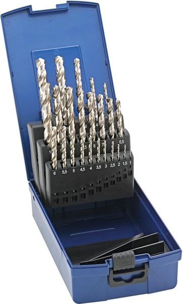 pre126628.jpg Spiralbohrer-Set DIN338 HSSE geschliffen Typ N 1-10,5mm FORTIS