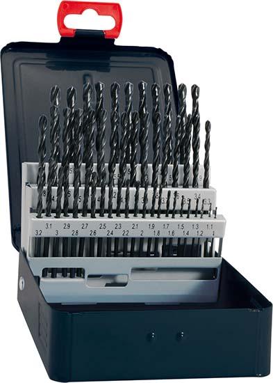pre119562.jpg Spiralbohrer-Set DIN338 HSS rollgewalzt Typ N 1-10mm FORTIS