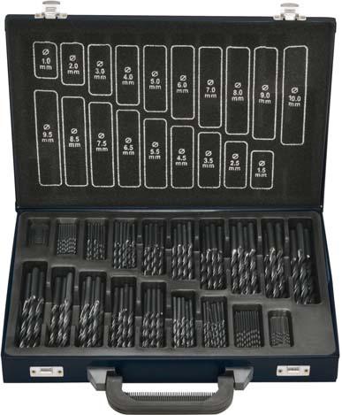 pre119277.jpg Spiralbohrer-Set DIN338 HSS rollgewalzt Typ RN 170-teilig 1-10,5mm FORTIS