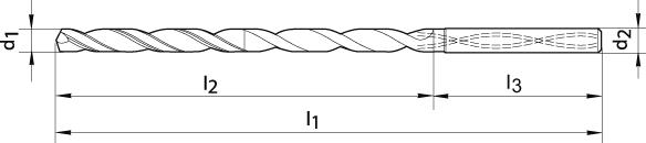 Spiralbohrer SL WN VHM FIRE IK Schaft HA 12xD 7,10mm GÜHRING