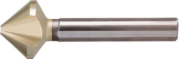 pre129244.jpg Kegelsenker ungleiche Teilung HSS ZrN 90Grad 16,50mm 3-Flächenschaft BECK