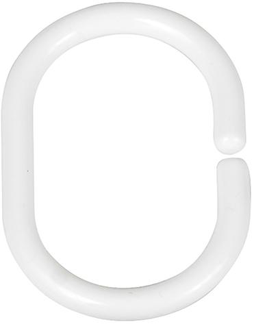 lag153679.jpg Duschvorhang-Ringe weiß, 12-er Set