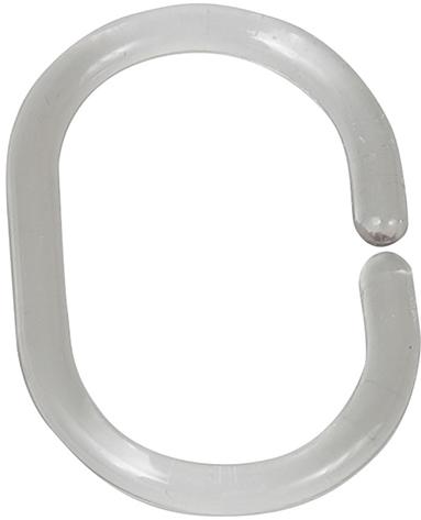 lag153678.jpg Duschvorhang-Ringe transparent, 12-er Set